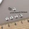 Tamaño Pequeño 4.5x6x3mm Acero Inoxidable Color Dorado/Acero Forma de Mariposa Tapón para el Oído DIY Pendiente de Mano Hebilla de Stud Accesorios de Joyería