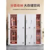 Gabinete de Zapatos para Empleado de Fábrica Casillero de Hoja de Hierro de Seis Puertas para Dormitorio Gabinete de Almacenamiento de 24 Puertas con Cerradura Casillero de Vestidor de Cuatro Puertas