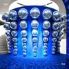 Bola Reflectante Espejo Bola de Cristal Disco Cielo Estrellado Salón de Baile Bola de Discoteca Bola de Atrezzo Ktv Luz de Bola Giratoria