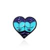 Estilo punk europeo y americano Halloween cabeza de calabaza con forma de corazón broche de personalidad de metal vendaje Araña Murciélago insignia regalo