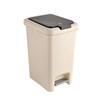 Cubo de basura doméstico Aomat, cubo de basura de plástico para baño, cocina, sala de estar, cesta de papel creativa tipo pedal