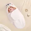 Manta Saco para Bebê Transfronteiriça para Recém-Nascidos, Espessa para Outono e Inverno, Saco de Dormir para Bebê, Swaddle Anti-Susto