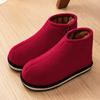 Sapatos de Algodão Quentes para Idosos, Novos Sapatos de Inverno 2024 Femininos Feitos à Mão com Solas de Tendão, Acolchoados e de Veludo, Pantufas de Algodão para Homens de Meia-Idade e Idosos
