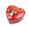 Caja creativa de hojalata caja de dulces para boda impresión a color caja de dulces en forma de corazón caja de regalo precio especial de liquidación