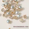 Uñas Postizas Decoradas con Pedrería para Uñas Stiletto de Copo de Nieve Súper Brillante Nuevos Cristales para Uñas de Flor de Hielo Navideña Colores Mixtos Decoraciones para Uñas