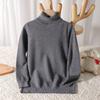 Suéter de cuello alto de punto transfronterizo para niños, capa base térmica básica de manga larga para niños y niñas, nuevo estilo para niños mayores y pequeños