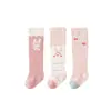 Calcetines para bebé recién nacido para primavera, otoño e invierno, de ajuste holgado y no restrictivos, calcetines lindos de dibujos animados hasta la rodilla para bebés niñas, perfectos para la temporada de regreso a clases