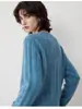 Código europeo transfronterizo ropa nueva para mujer suéter de mohair para mujer cuello redondo tejido de ochos raya vertical suave esponjoso jersey