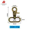 Accesorios de Ferretería para Equipaje Broche de Perro Metálico Gancho Giratorio de Cola Redonda Broche de Langosta Grande Broche de Cangrejo