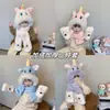 Conjunto de Três Peças de Chapéu de Inverno Infantil My Little Pony Fofo Unicórnio Três em Um Proteção para Orelhas Quente e à Prova de Frio Chapéu de Pelúcia