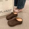 Chinelos Meia Birkenstock Populares Retrô Coreanos para Mulheres Outono 2025 Novos Chinelos de Dedão de Cortiça para Uso Externo para Mulheres