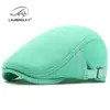 Boina para Mujer, Estilo Delgado de Verano, Gorra de Béisbol Transpirable de Malla Hueca para Hombre, Gorra Lisa Retro Coreana para Protección Solar, Gorra de Visera