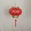 6# Venda Direta Exterior À Prova D'água Estilo Chinês Publicidade Lanternas Vermelhas Grandes Estilo Antigo Decoração de Hotel Lanternas de Melão de Inverno Lanternas de Pele de Ovelha