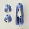 Fotos Reais do Fabricante: Perucas para Bonecas BJD, Escala 1/3, 1/4, 1/6, Perucas de Cabelo Longo Liso de Seda Macia, Franja Longa, Apliques de Cabelo Não Finalizados