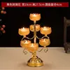 Soporte de Lámpara de Mantequilla de Aleación Dorada para Uso Budista, 49 o 108 Lámparas de Mantequilla de Loto, Portavelas de Mantequilla