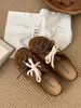 Zapatos de Lona de Moda con Cordones 2025 para Uso en Exteriores, Nuevo Estilo Primavera y Verano, Zapatos Planos Antideslizantes para Mujer con Punta Cerrada, sin Cordones