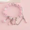 Pulsera de Joyería de Nuevo Estilo, Joyería de Cuentas de Cristal Estilo Coreano, Pareja, Estudiante, Pulsera Infantil, Joyería para Niñas al por Mayor