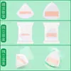 100 Puntos Marshmallow Puff Cojín de Aire Esponja Suave para Maquillaje Húmedo y Seco Herramienta de Belleza Puff Triángulo Piña Negro