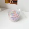 Gomas Elásticas Desechables en un Frasco, Ligas de Colores para Niños, Engrosadas y Reforzadas, Gomas Negras para Adultos, Gomas Elásticas Pequeñas para Mujeres
