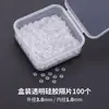 Xiao Accesorios Espaciadores de Silicona Transparente Ultra-Delgados Perla Cristal Oro Plástico Espaciador Cuentas Espaciadoras Cuentas Espaciadoras Juguete