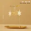 Porta-Velas Giratório, Vela Perfumada, Lanterna Giratória Romântica, Moinho de Vento Estilo Europeu Ornamento Criativo, Presente de Aniversário e Casamento