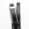 Estilo Nuevo Europeo y Americano Cinturón Rectangular de Cuero Aceitado Moda Vestido Sencillo Cinturón Delgado Cinturón con Hebilla Japonesa para Mujer Venta al por Mayor