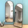 Espelho de corpo inteiro espelho de chão casa quarto de meninas montado na parede rede vermelha estilo ins espelho de maquiagem loja de roupas provador espelho grande