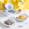 Tazón y Plato de Cerámica de Unicornio Lindo Color Bajo Esmalte Estilo INS Vajilla Fresca Tazón de Arroz Tazón de Sopa Tazón para Hornear Plato Plato