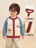 Ropa Infantil Panda Kaka Cárdigan de Punto para Niños Ropa de Abrigo Tops de Otoño para Niños Ropa de Otoño para Niñas Ropa de Bebé