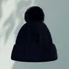 Gorro Coreano Grueso con Forro de Polar, Pompón, Personalizable con Logo, Tejido, Cálido para Otoño e Invierno, Moda Versátil