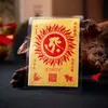 Doze Divindades Guardiãs do Zodíaco Adesivos para Celular, Cartas da Sorte, Amuletos, Caracteres de Selo Budista, Adesivos Traseiros de Capa Retro Tendência Nacional, Novo Estilo Chinês Escrita Budista