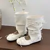 Nuevos Zapatos Planos Desmontables de Ballet para Mujer Meidui Dui Botas con Lazo Sandalias de Doble Uso 2026 Dulce Fresco