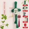 Nó Chinês Corda de Linha de Algodão Pacote de Material para Decoração do Festival do Barco-Dragão Pendente de Porta Atividade Manual Estilo Chinês Pingente de Nó Chinês DIY
