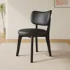 Cadeira de Jantar em Madeira Maciça para Uso Doméstico, Cadeira Moderna Estilo Creme com Almofada Macia, Banqueta de Jantar, Cadeira para Reunião de Hotel, Cadeira de Jantar de Luxo Leve com Encosto, Outros