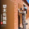 Painéis de madeira-plástico Grande Muralha, painéis de parede, painéis de cerca de madeira-plástico, painéis de treliça de madeira-plástico Grande Muralha para exterior, painéis decorativos de parede exterior