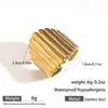 Anillo de Acero Inoxidable de Titanio Maltés No Desvanecible con Diseño Abierto Ajustable, Set de Joyería Estilo Europeo y Americano