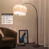 Mesa de centro de plumas de cristal Caña de pescar Lámpara de pie Celebración de boda Sala de estar Estudio Dormitorio Mesita de noche Tira de luces Relleno de luz Lámpara de mesa