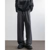 Pantalones deportivos casuales de corte cruzado grueso con forro polar para hombre, otoño e invierno, estilo americano, marca de moda, pantalones deportivos rectos sueltos de dosificación pesada.