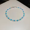 Novo Item Quente de Venda Transfronteiriça: Pulseira Compacta, Delicada, Doce, Redonda, Fashion, Simples, Fresca, Elegante, Criativa, Versátil, de Luxo Leve