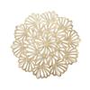 Tapete de mesa anti-escaldamiento con bronce de PVC transfronterizo, tapete para cuenco, tapete aislante de mesa simple de estilo europeo, tapete de estilo occidental de alta calidad, venta al por mayor