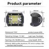 Suministro transfronterizo de luces LED de trabajo para coche de 4 pulgadas y 60 W, foco de tres filas, luces externas para coche, focos de tres ojos para vehículo todoterreno