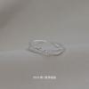 Anillo de plata de ley s925 con forma de rama y capullo, de alta calidad, con forma de cruz y hoja, abierto para el dedo índice, joyería de plata, venta al por mayor.