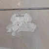 Vestido de Anfitriona para Niñas Blancas, Vestido de Fiesta de Cumpleaños para Niña de las Flores con una Hermosa Cola, Dulce Vestido de Princesa para el Día a Día