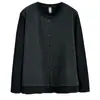 Camisa Básica de Manga Larga para Mujer Talla Grande Otoño e Invierno Nueva Versátil Falsa de Dos Piezas Forrada de Felpa Ropa Interior Cuello Redondo 100 kg 9197