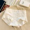 Pantaletas de pierna plana para mujer, florales y de lunares, tiro medio, transpirables, 10A, entrepierna extendida, pantaletas de algodón puro para mujer, bóxers de algodón para mujer