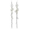 Brincos Longos de Borla com Contas 2025 Pérola Retrô Design Longo Elegante Brincos Elegantes Elegantes