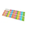 Pegatina de Piano Inglés Comercio Exterior Transfronterizo Combinación de Colores Pegatina de Teclado Inferior 88/61/49 Teclas Espectro Simplificado Grupo de Palabras Universal