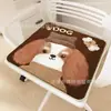 Cojín de Silla Infantil Lindo de Dibujos Animados, Cachemira Sintética, Cojín de Asiento de Felpa a Prueba de Frío, Uso en Oficina en Casa, Resistente a Manchas, Cojín para Taburete con Base Antideslizante