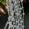 Cortina de cuentas acrílicas guía de camino de boda cadena de cristal decoración de techo de escenario escena de boda cortina de puerta partition diy