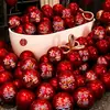 Balões Vermelhos Românticos de Romã Decoração de Quarto de Casamento Estilo Chinês Suprimentos Pacote de Balão para Pedido de Noivado em Estoque